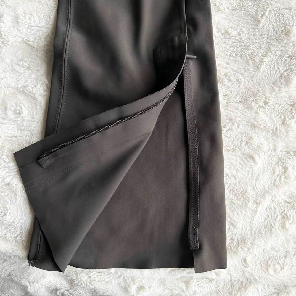 Athleta Pants Trousers Womens 2 Gray Stellar Flare Stretch Zip Performance Work - Picture 8 of 11